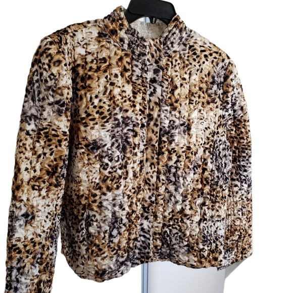 RUBY RD.LADIES SZ XL LEOPARD PRINT JACKET - Picture 1 of 13